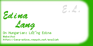 edina lang business card